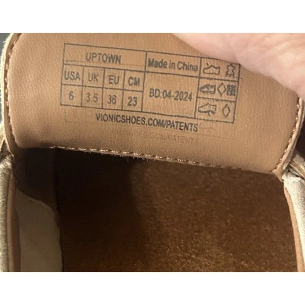 Vionic Uptown Womens Size 6 Leather Penny  Loafers  Slip-Ons Gold Metallic Shoes - Picture 16 of 16
